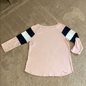 3/4 sleeve Maurices pink 24/7 top